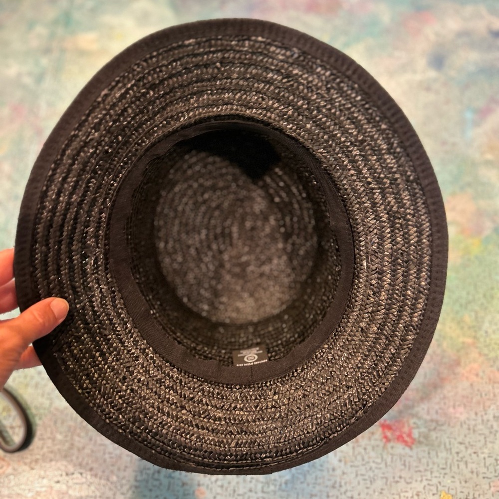 Black Straw Hat - Picture 9 of 12